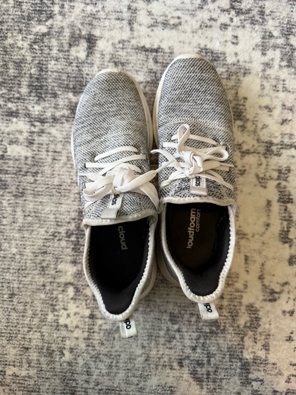 adidas Grey Cloudfoam Athletic Sneakers